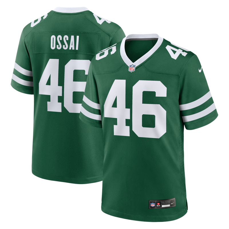 New York Jets Joseph Ossai Green jersey – view 1