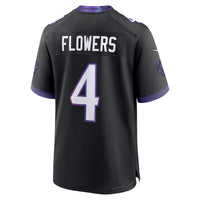 Baltimore Ravens Zay Flowers Black jersey – view 4