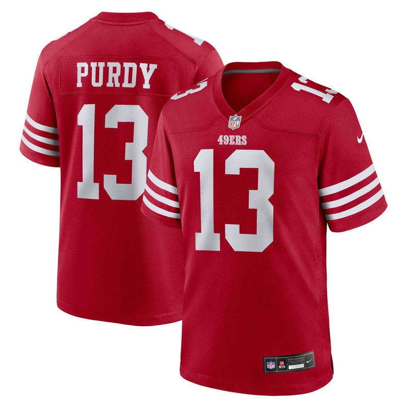 San Francisco 49ers Brock Purdy Scarlet jersey – view 1