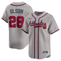 Atlanta Braves Matt Olson Gray jersey – view 2