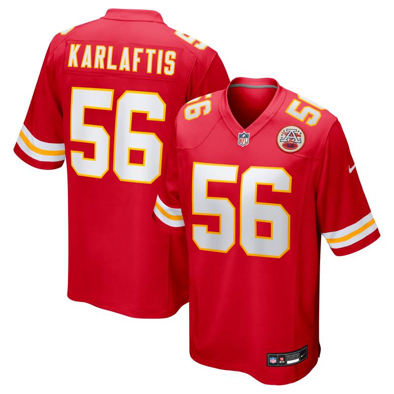 Kansas City Chiefs George Karlaftis Red jersey – view 1