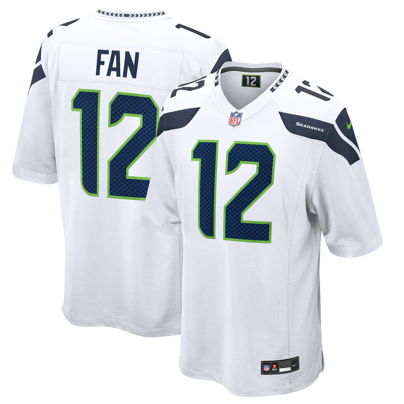 Seattle Seahawks 12s White jersey – view 1