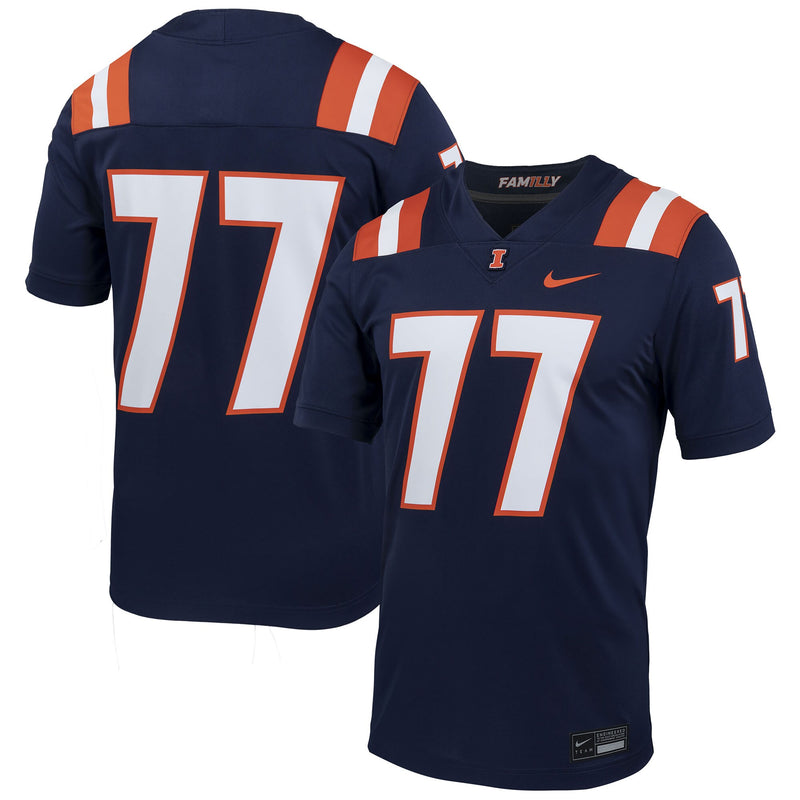 Illinois Fighting Illini Navy jersey – view 1