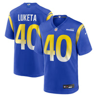 Los Angeles Rams Jesse Luketa Royal jersey – view 1