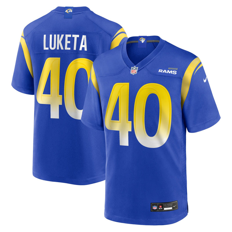Los Angeles Rams Jesse Luketa Royal jersey – view 1