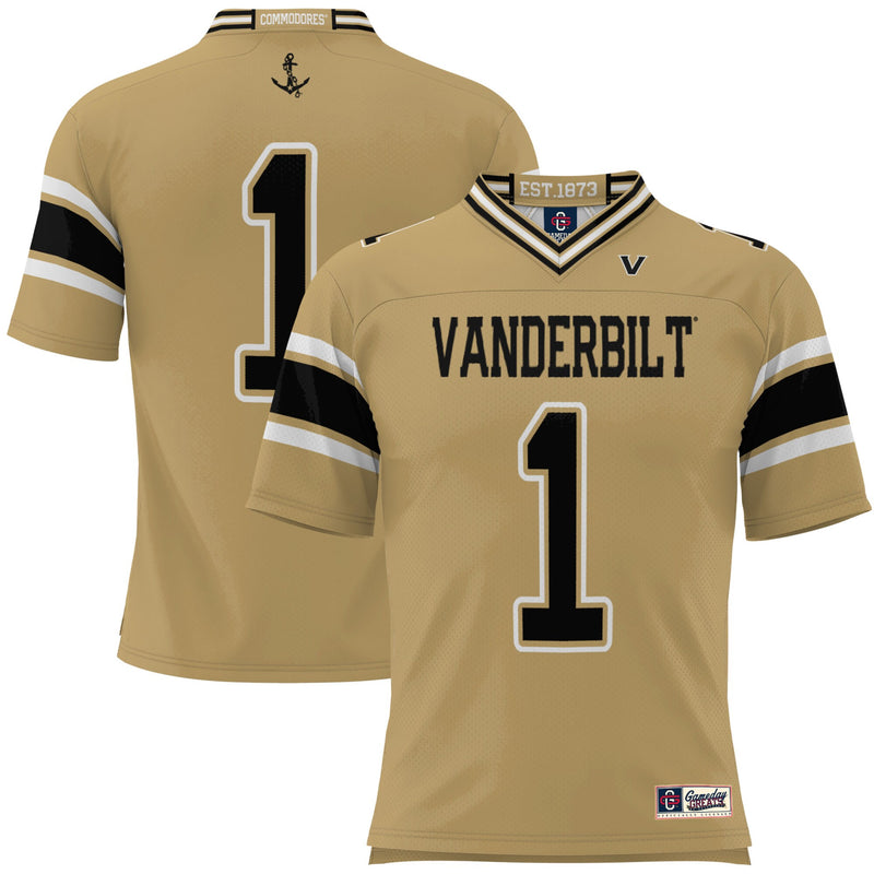 Vanderbilt Commodores Gold jersey – view 1
