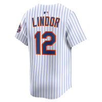 New York Mets Francisco Lindor White jersey – view 8
