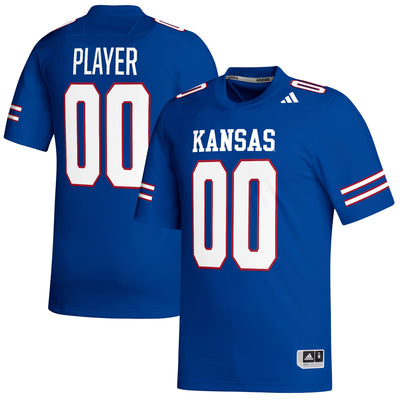 Kansas Jayhawks adidas Pick-A-Player NIL Replica Football Jersey - Royal