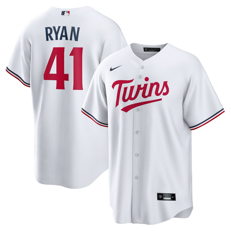 Minnesota Twins Joe Ryan White jersey – view 1