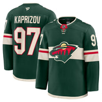 Minnesota Wild Kirill Kaprizov Green jersey – view 1