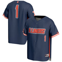 Illinois Fighting Illini Lightweight Navy jersey – view 1