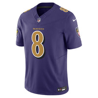 Baltimore Ravens Lamar Jackson Purple jersey – view 3