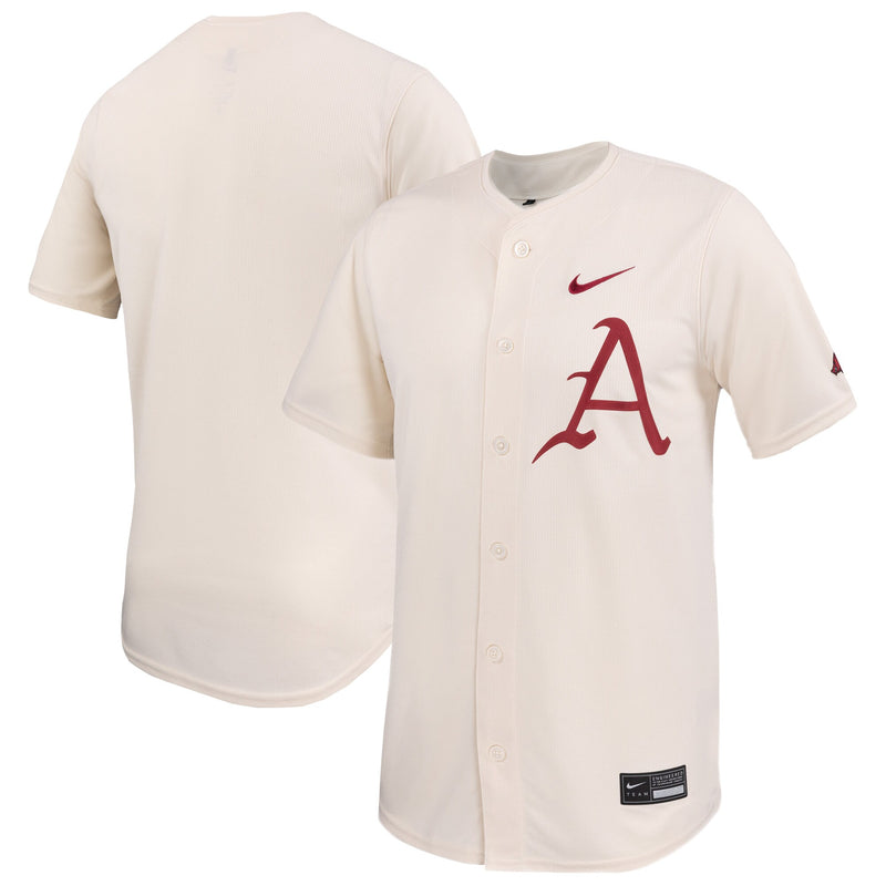 Nike Natural Arkansas Razorbacks Limited Baseball Jersey – view 1