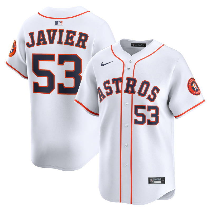 Houston Astros Cristian Javier White jersey – view 1