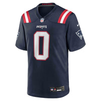 New England Patriots Christian Gonzalez Navy jersey – view 3