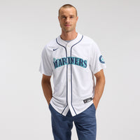 Seattle Mariners Cal Raleigh White jersey – view 3