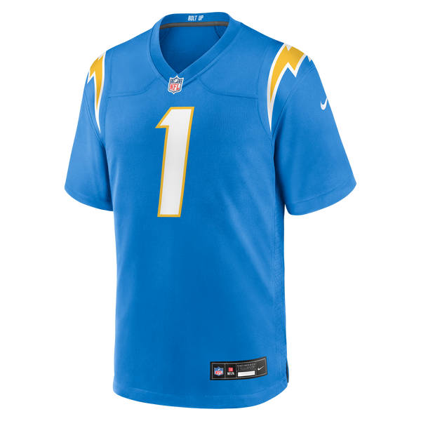 Los Angeles Chargers Quentin Johnston Nike Powder Blue Game Player Jersey