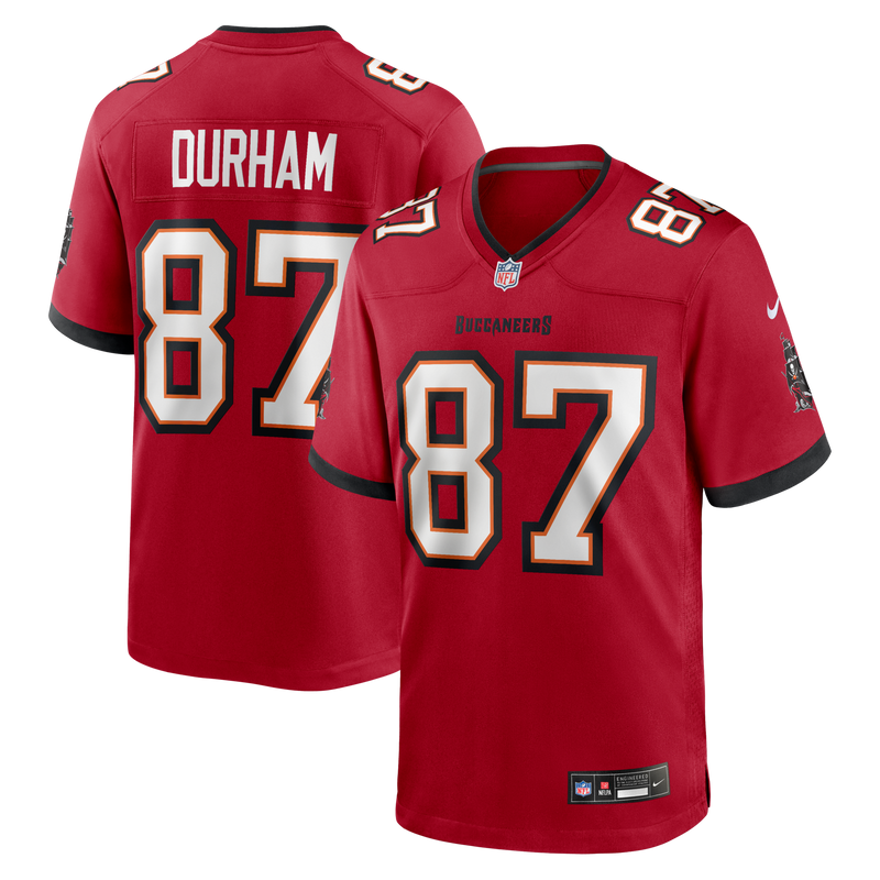 Tampa Bay Buccaneers Payne Durham Red jersey – view 1
