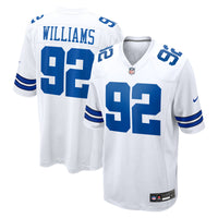 Dallas Cowboys Quinnen Williams White jersey – view 1