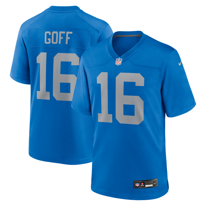 Detroit Lions Jared Goff Blue jersey – view 1