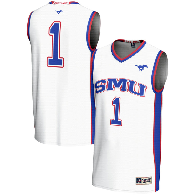 SMU Mustangs White jersey – view 1
