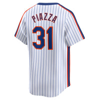 New York Mets Mike Piazza White jersey – view 4
