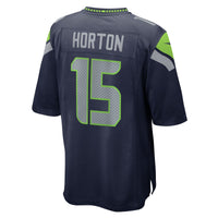 Seattle Seahawks Tory Horton Navy jersey – view 4