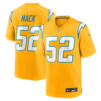 Los Angeles Chargers Khalil Mack Gold jersey – view 2