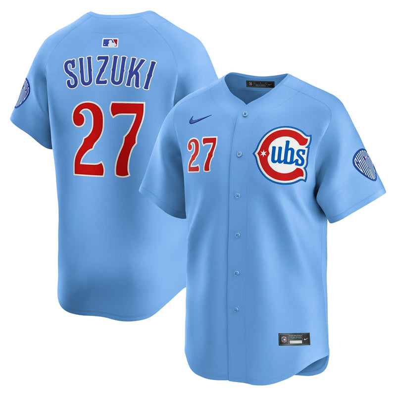 Chicago Cubs Seiya Suzuki Blue jersey – view 1