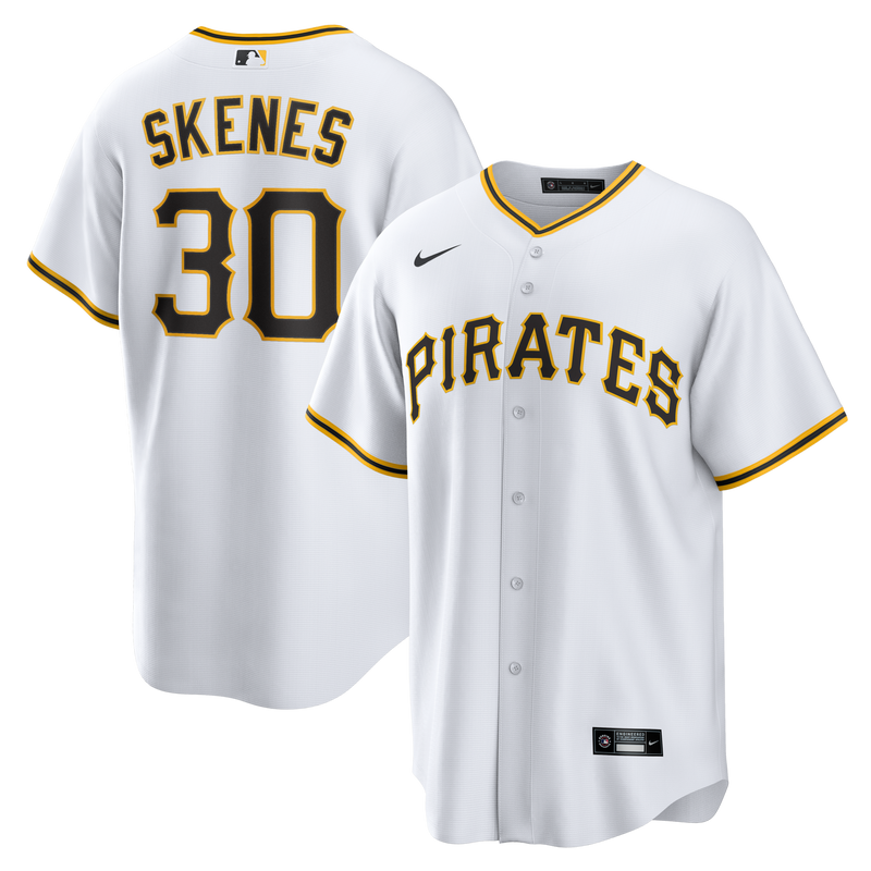 Pittsburgh Pirates Paul Skenes White jersey – view 1