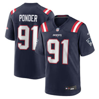 New England Patriots Elijah Ponder Navy jersey – view 2