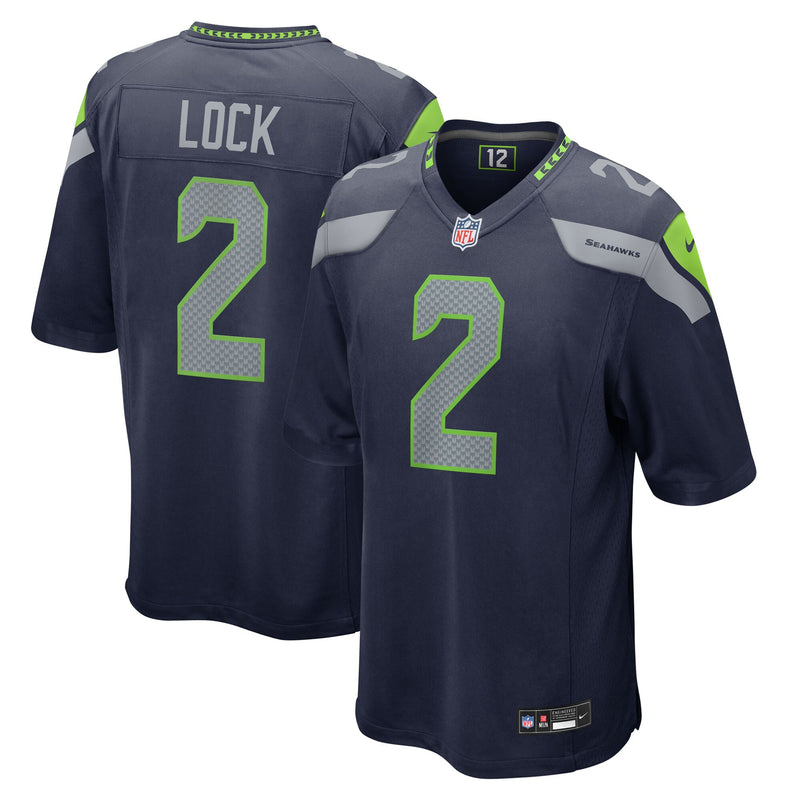 Seattle Seahawks Drew Lock Navy jersey – view 1