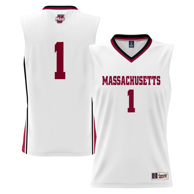 UMass Minutemen White jersey – view 1