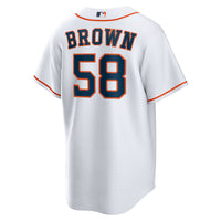 Houston Astros Hunter Brown White jersey – view 4