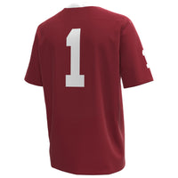 Under Armour #1 Garnet South Carolina Gamecocks Throwback Replica Jersey – view 4