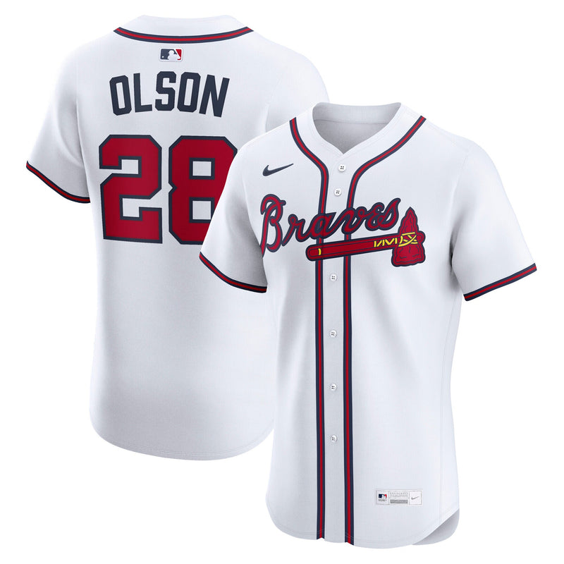 Atlanta Braves Matt Olson White jersey – view 1