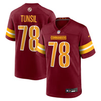 Washington Commanders Laremy Tunsil Burgundy jersey – view 1