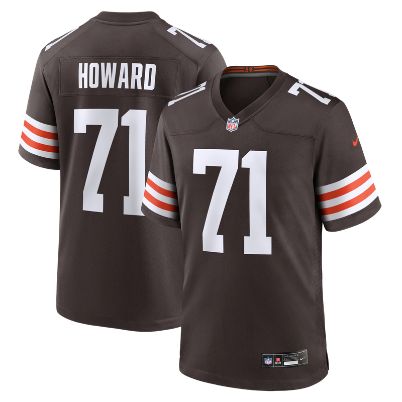Cleveland Browns Tytus Howard Brown jersey – view 1