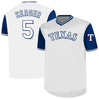 Texas Rangers Corey Seager White jersey – view 2