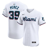 Miami Marlins Eury Perez White jersey – view 2
