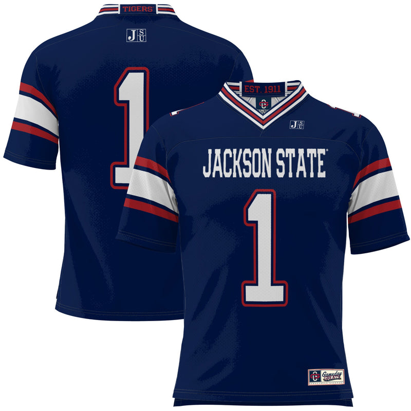 Jackson State Tigers Navy jersey – view 1