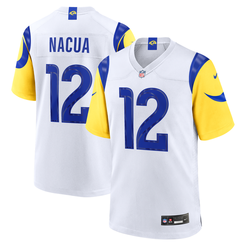 Los Angeles Rams Puka Nacua White jersey – view 1