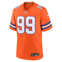 Denver Broncos Zach Allen Orange jersey – view 3