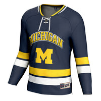 Michigan Wolverines Spirit Hockey Navy jersey – view 3