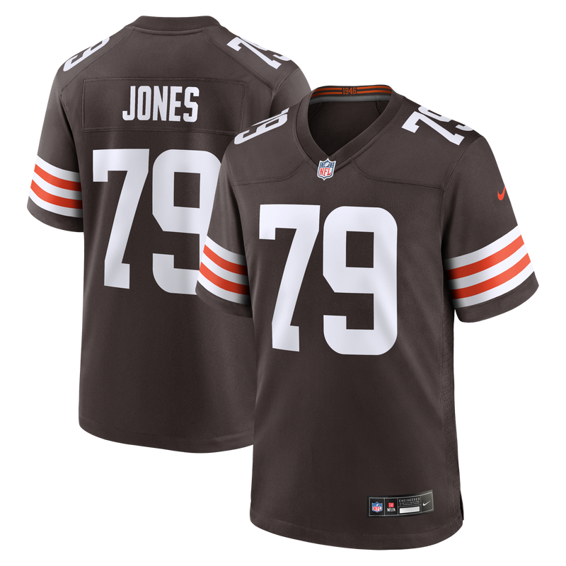 Cleveland Browns Dawand Jones Brown jersey – view 1