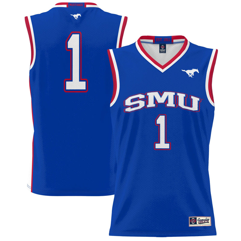 SMU Mustangs Royal jersey – view 1