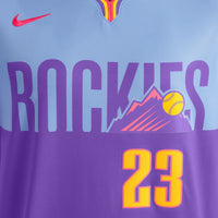 Colorado Rockies Kris Bryant Blue jersey – view 8