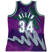 Milwaukee Bucks Ray Allen By Mitchell & Ness Purple jersey – view 3