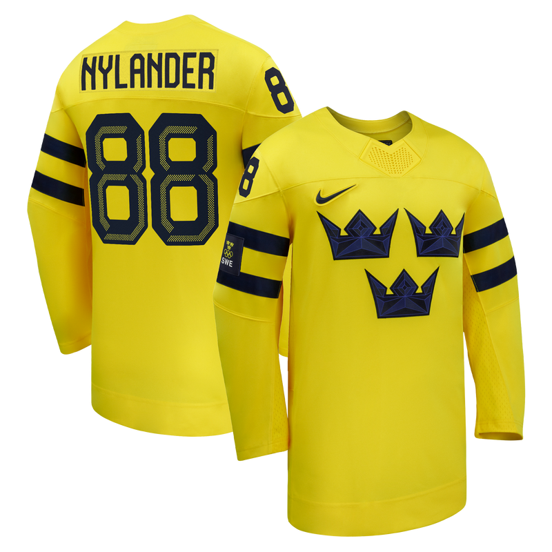 Sweden Hockey William Nylander Yellow jersey – view 1