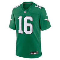 Philadelphia Eagles Tanner McKee Kelly Green jersey – view 3